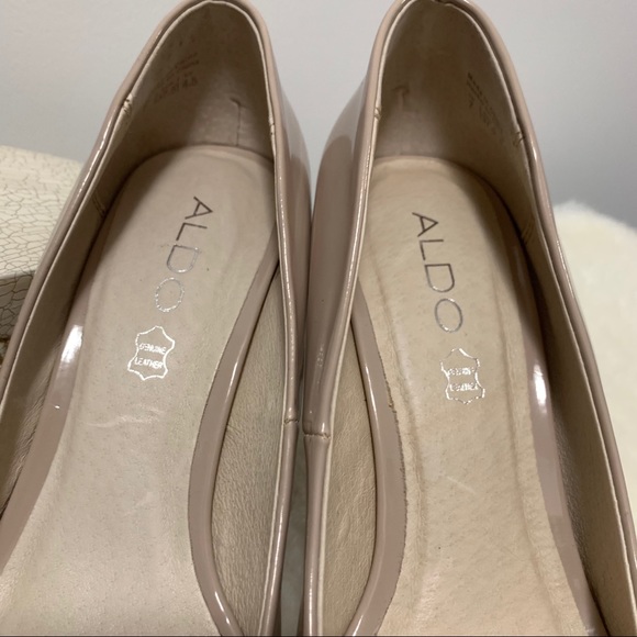 Aldo Peep Toe Nude Heels - Picture 5 of 10